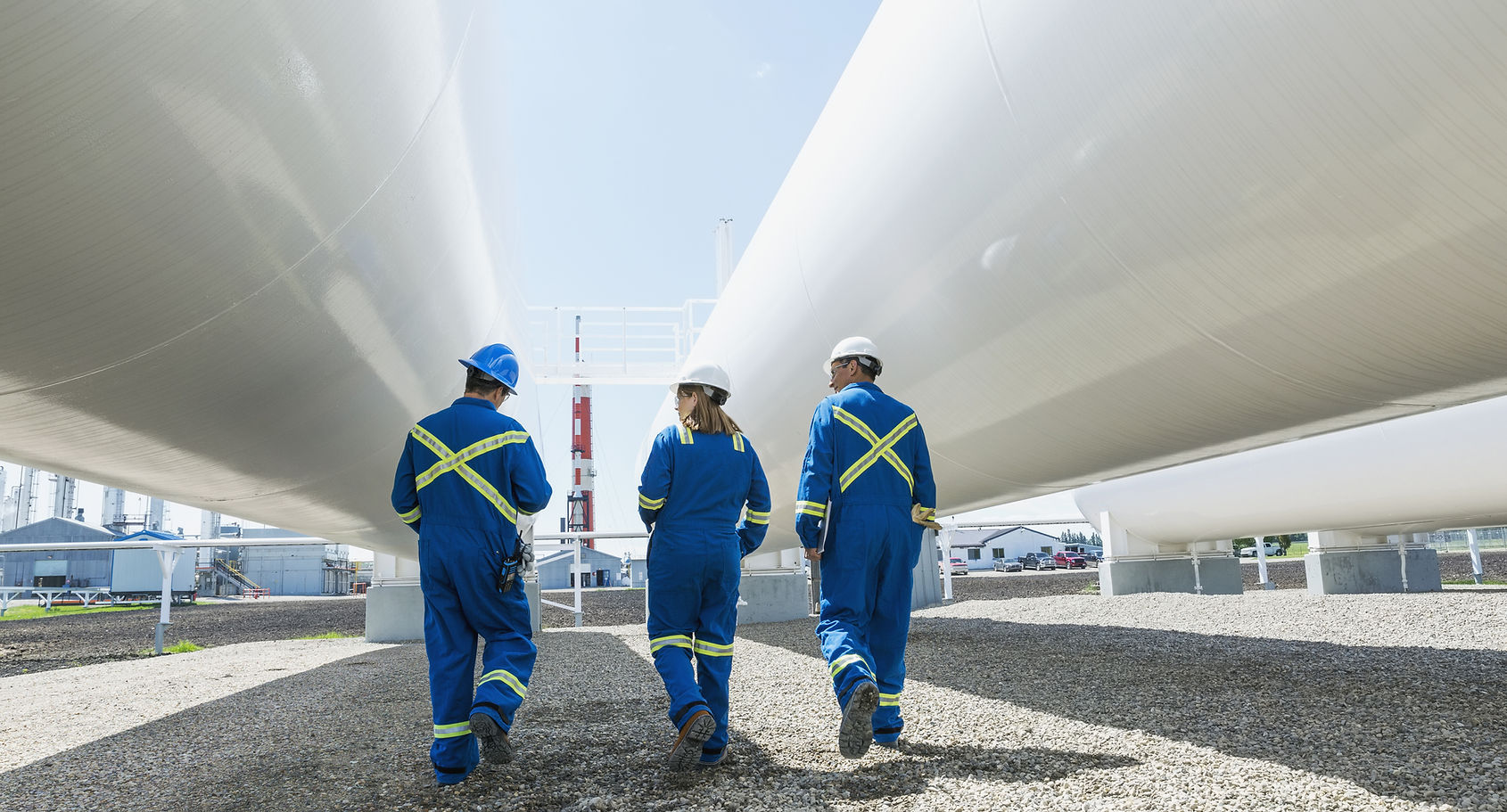 Workers at Gas Plant